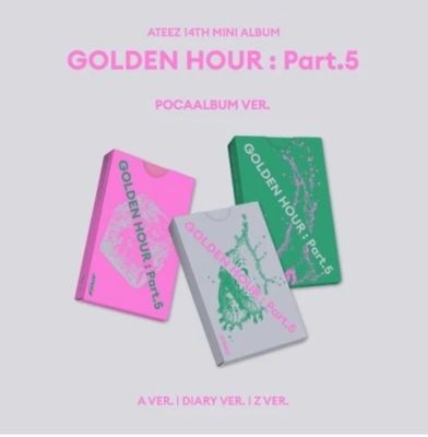 [Pre-Order] ATEEZ-[GOLDEN HOUR : Part.5] POCAALBUM + Makestar POB