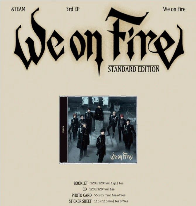 &amp;TEAM-3rd EP Album [We on Fire] Standard Edition