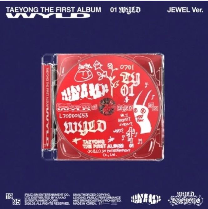 Taeyong-1st Full Album [WYLD] Jewel Case Ver. + Apple Music Photocard