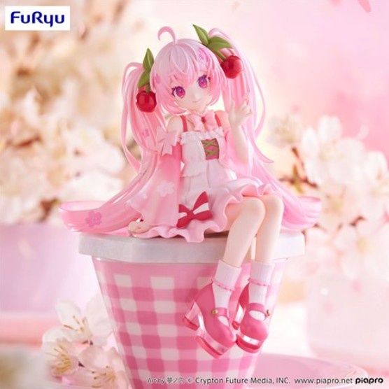 Hatsune Miku Noodle Stopper Figure | Sakura Miku 2025 Wink ver.