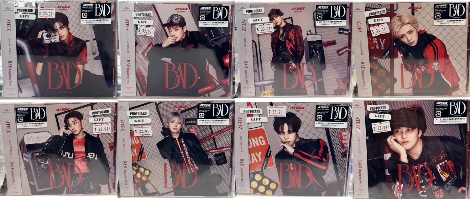 ATEEZ Japan 5th Single Album-[BAD] Individual ver + Photocard + Gift
