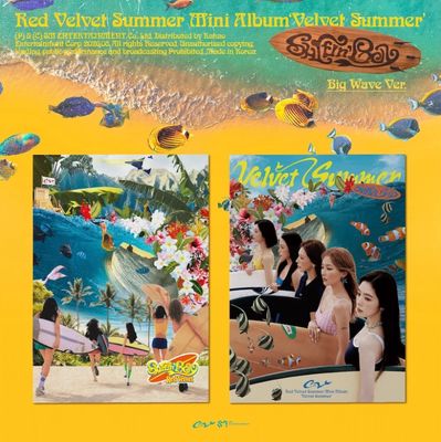 Red Velvet-Summer Mini Album [Velvet Summer] Big Wave Ver. + Ktown4u Photocard