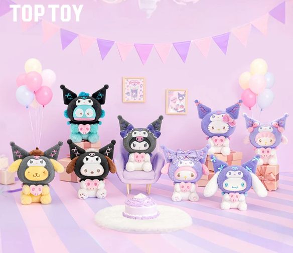 Sanrio Characters Kuromi Party Series Vinyl Plush Pendant Blind Box Asst (TOPTOY)