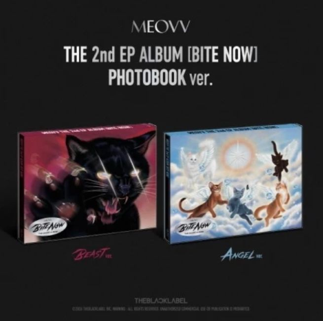 MEOVV-2nd EP Album [BITE NOW] Photobook Ver. + hellolive_video call event/hellolive_fan sign event Photocard
