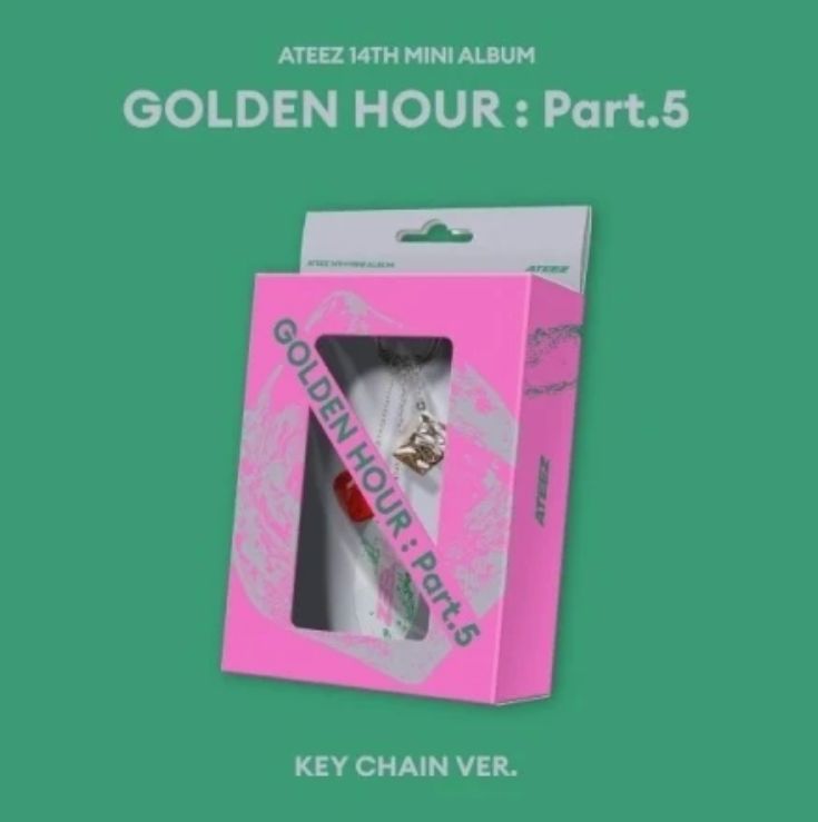 ATEEZ-[GOLDEN HOUR : Part.5] Key Chain Ver. + WM Photocard