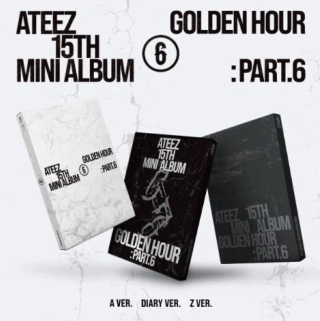 [Pre-order] ATEEZ-15th Mini Album [GOLDEN HOUR : Part.6] (Reg. Ver.) + KQ POB