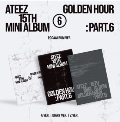 [Pre-order] ATEEZ-15th Mini Album [GOLDEN HOUR : Part.6] (POCAALBUM) + KQ/MS POB