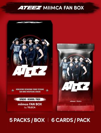 ATEEZ MIIMCA Collectible Trading Card Fan Box