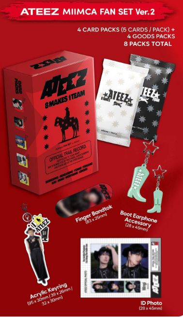ATEEZ MIIMCA Collectible Trading Card Fan Set Ver.2