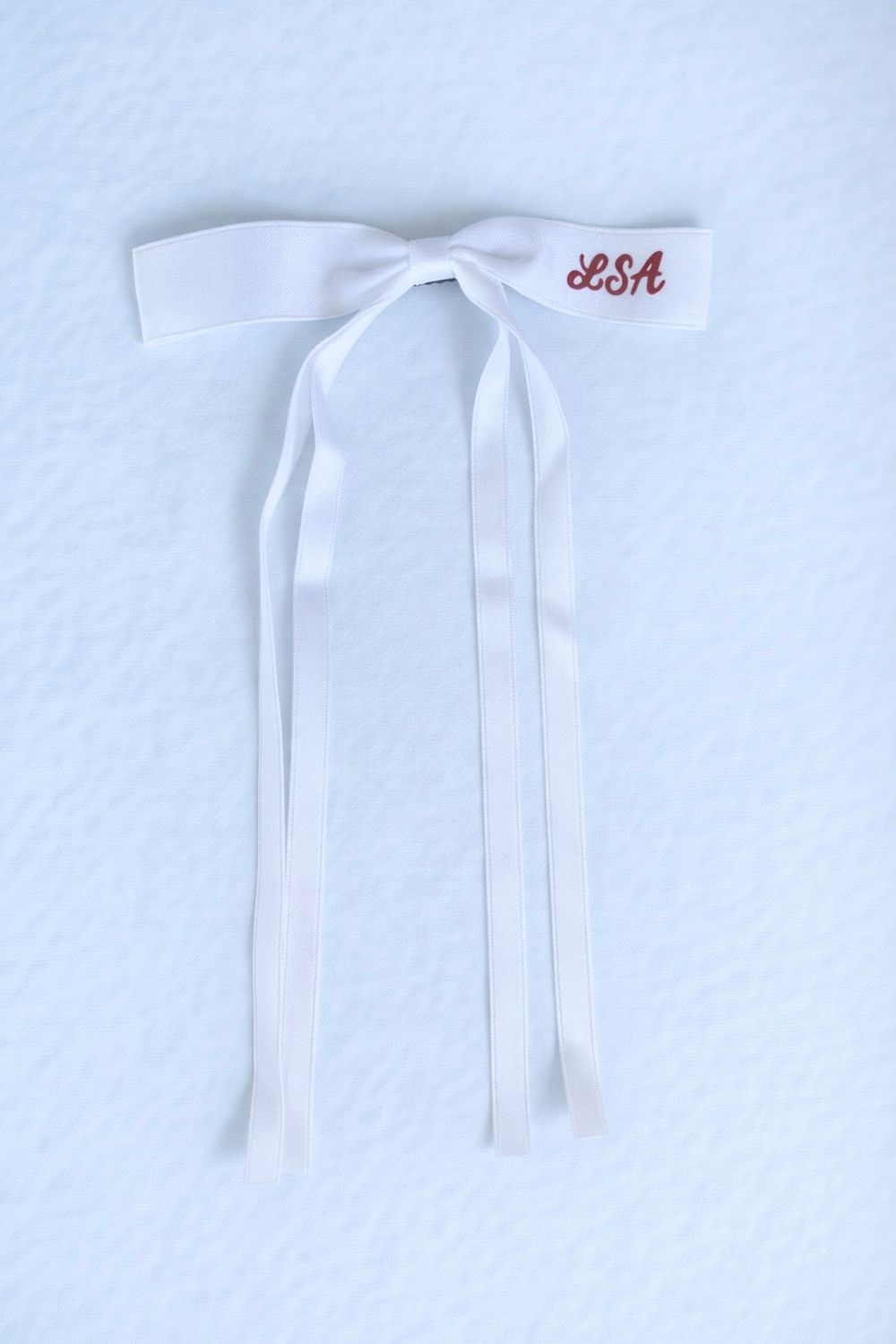 Bow - Satin - LSA in Vinyl, Color: White