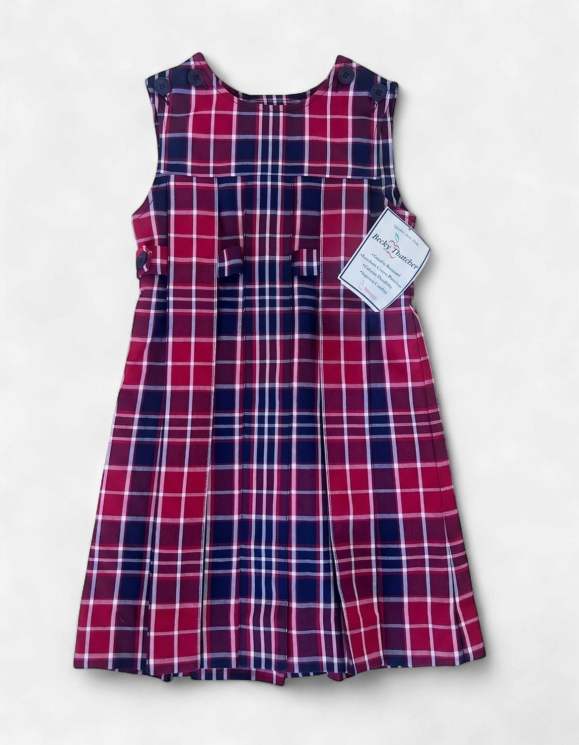 Uniform Plaid Jumper