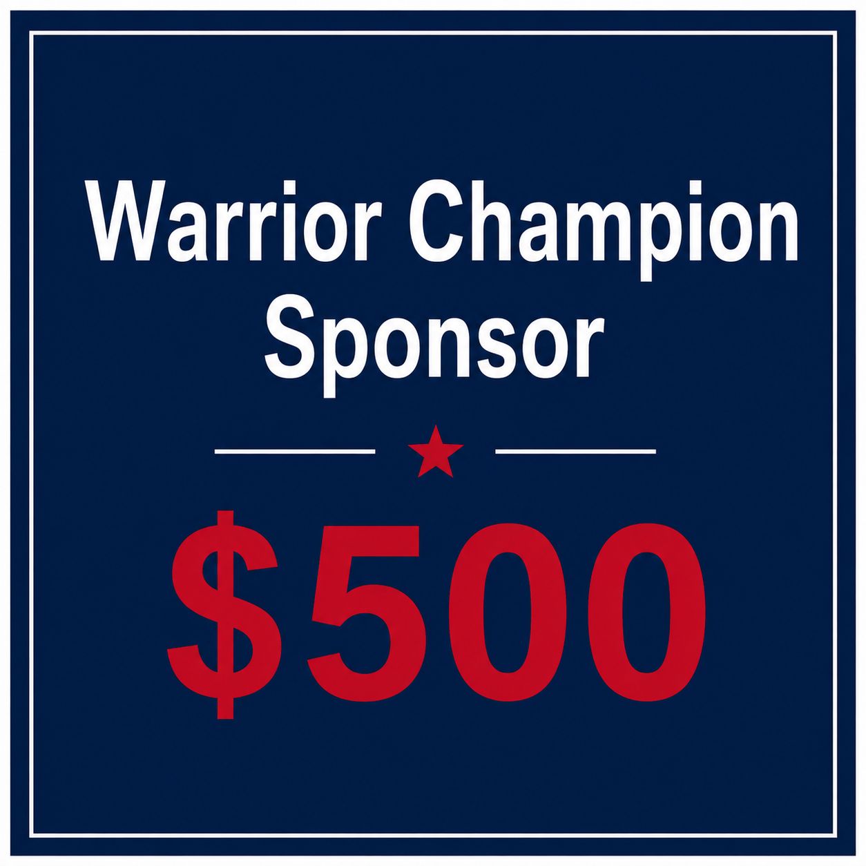 Warrior Champion Sponsorship