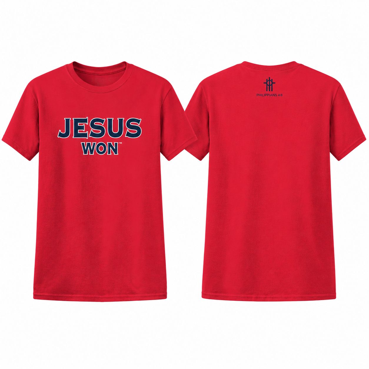 Jesus Won x LSA – Performance Tee, Color: Red, Size: YS
