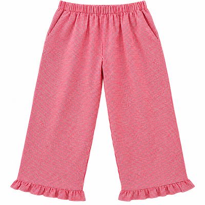 Uniform Pants - Girls Red Gingham