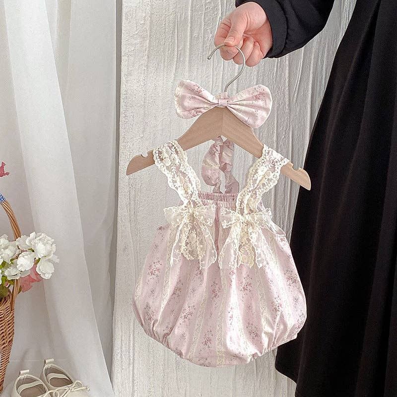 Sweet Floral Spring/Summer Dresses And Baby Girls Rompers