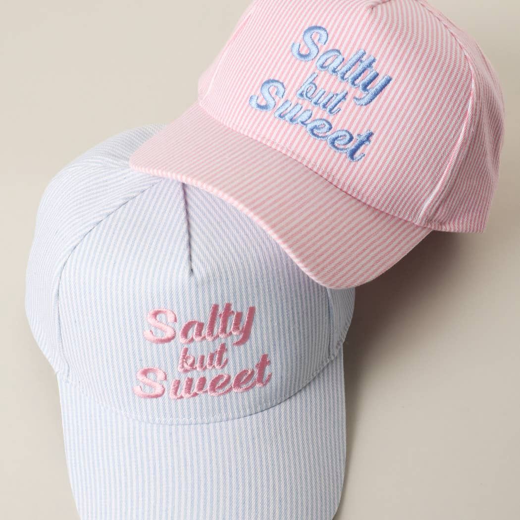 God Bless America  Embroidered Seersucker Stripe Trucker Hat