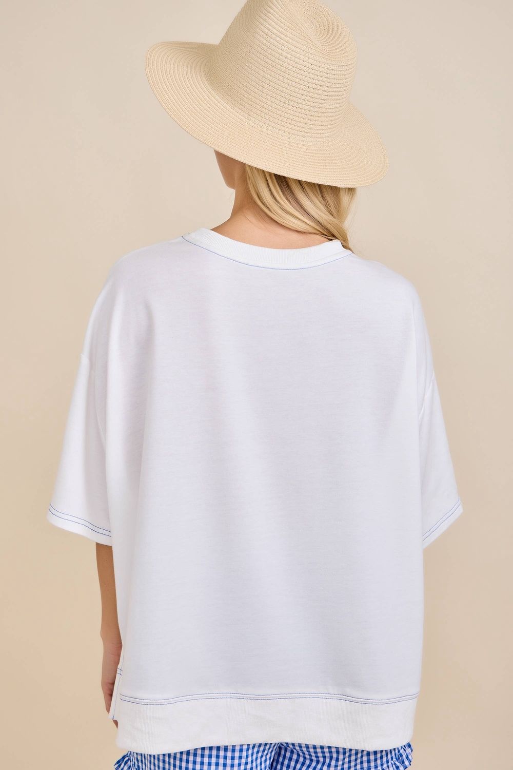 Sea Breeze Coastal Sailboat Graphic Top