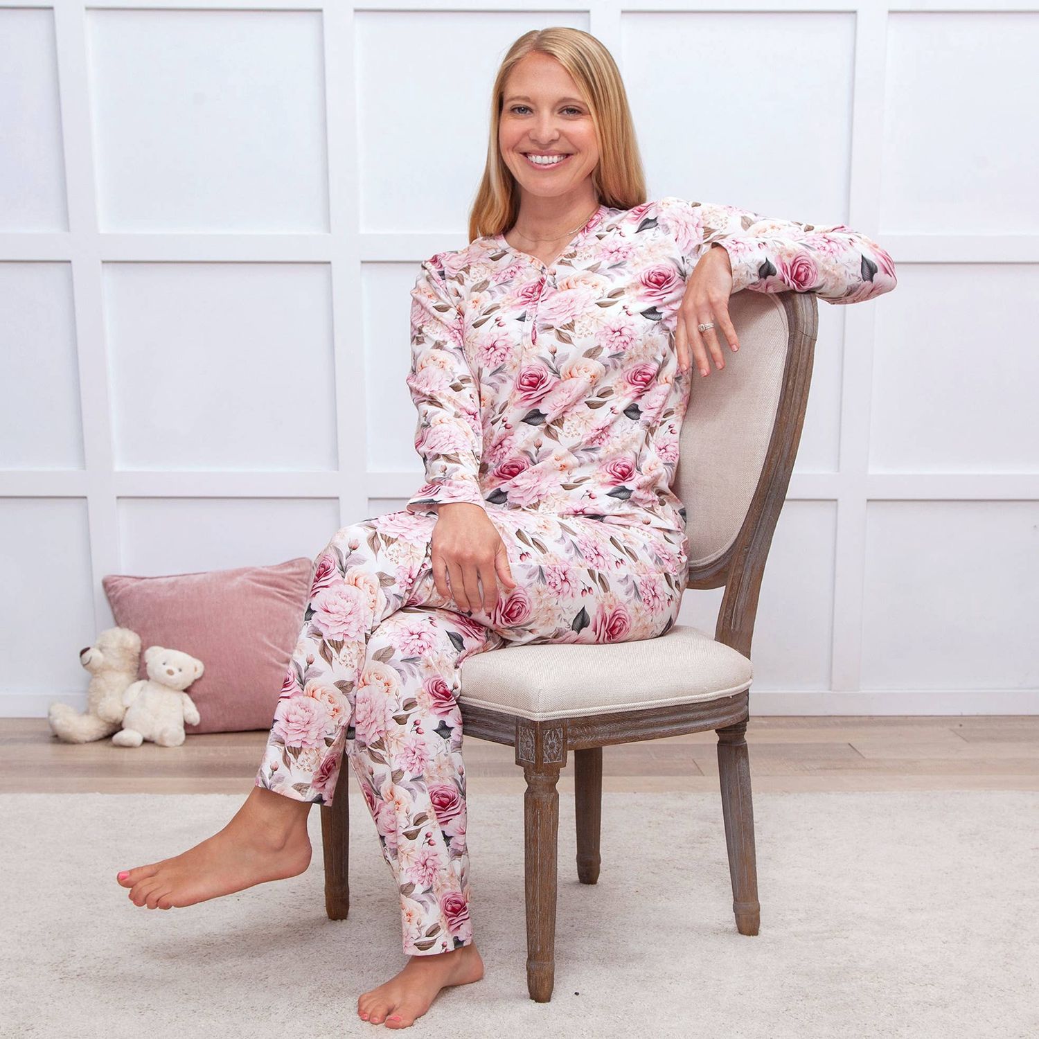 Garden Floral Matching Family Pajamas – Soft Bamboo - Gift