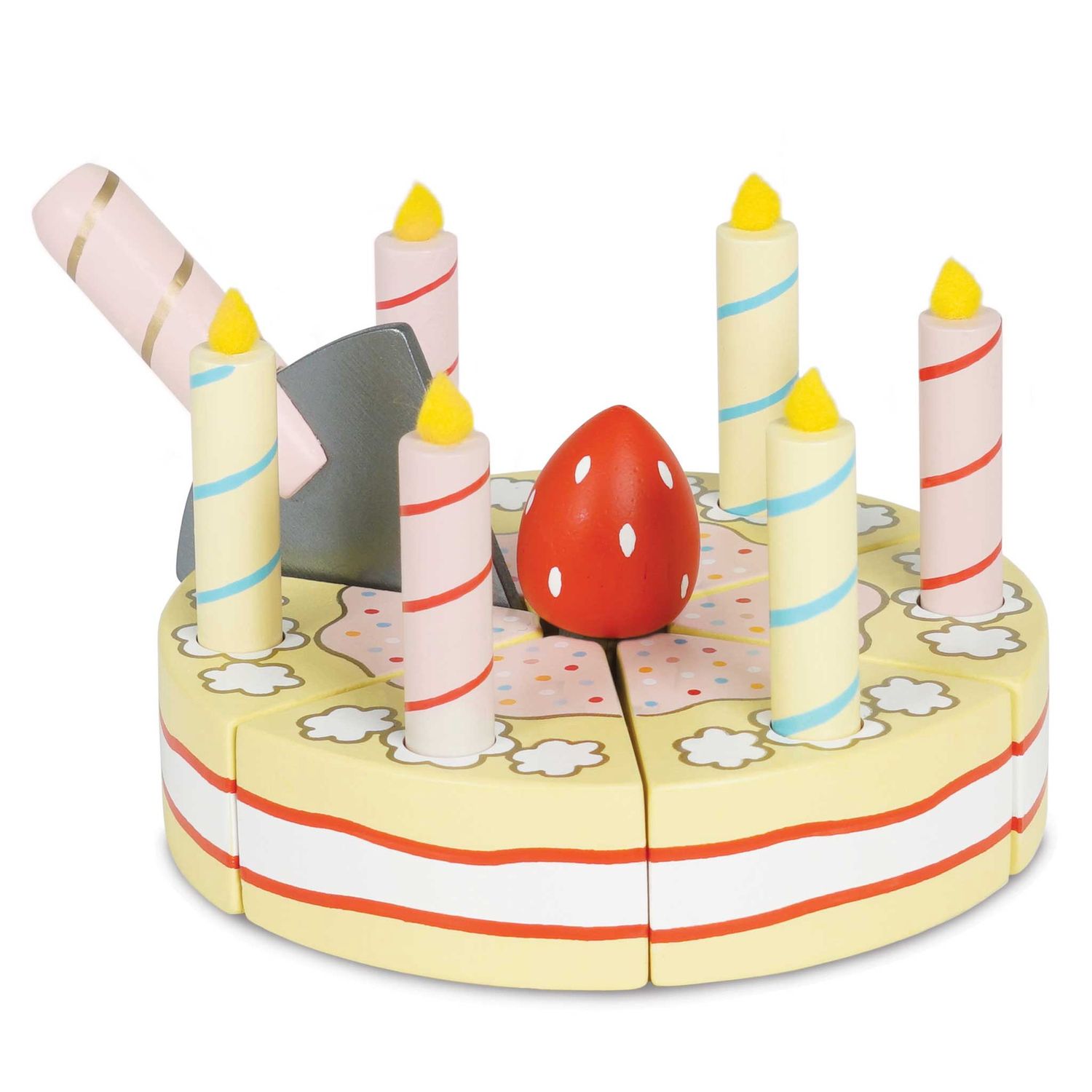 Sliceable Birthday Cake &amp; Candles