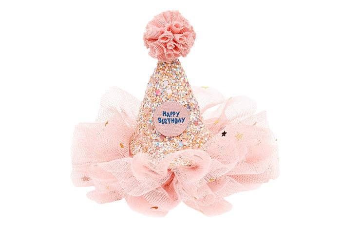 Birthday hat hair clip