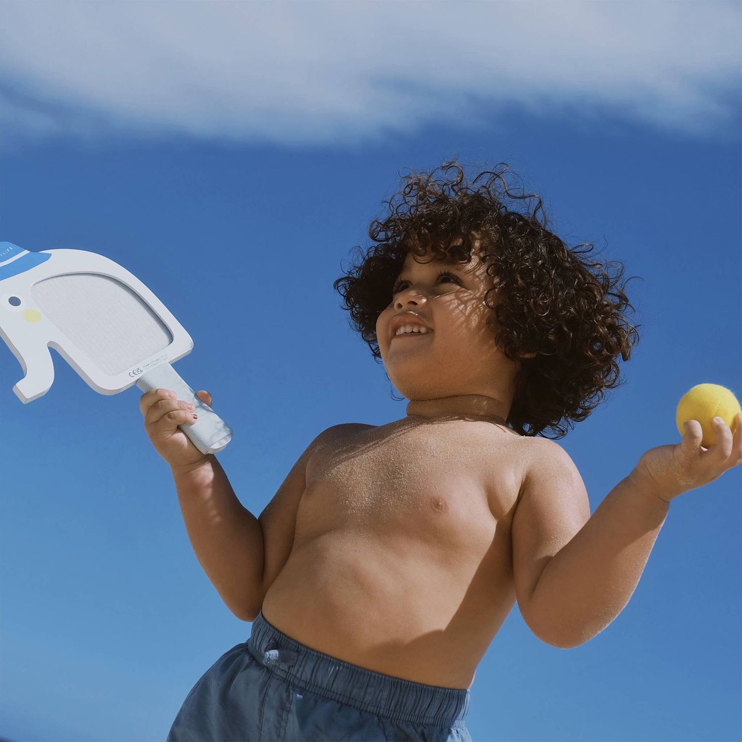 Kids Velcro Beach Bats Eli the Elephant Multi