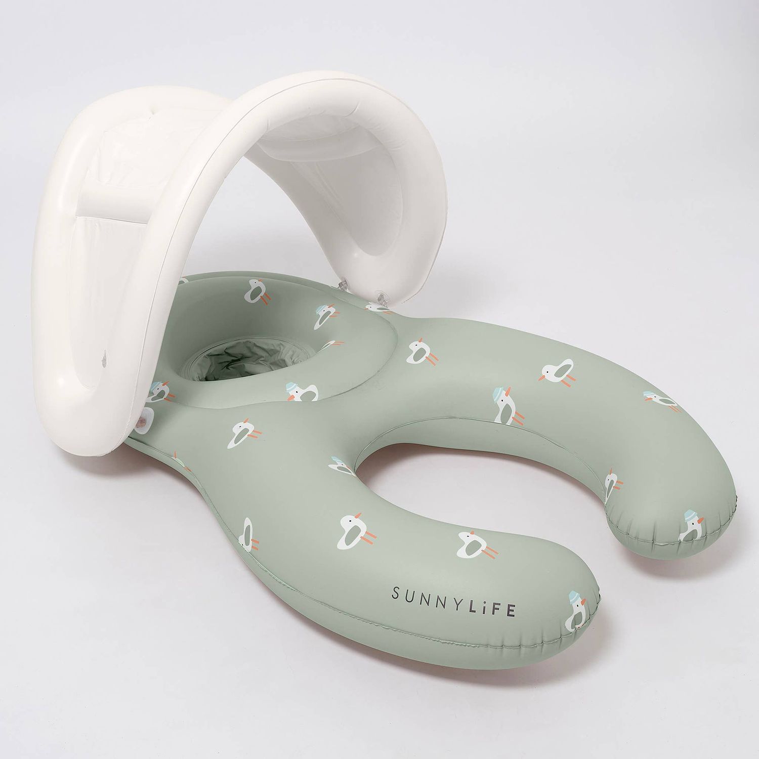 Float Together Baby Seat Sammy the Seagull Green