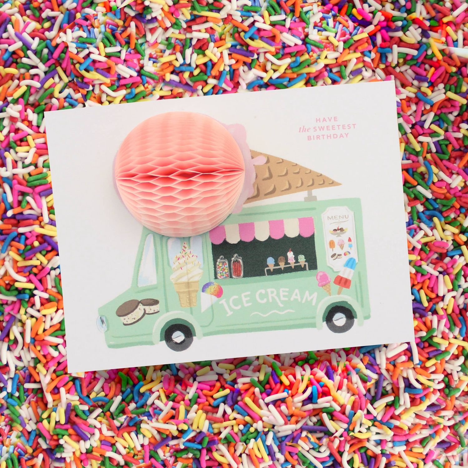 Pop-up Card - Ice Cream Truck Birthday