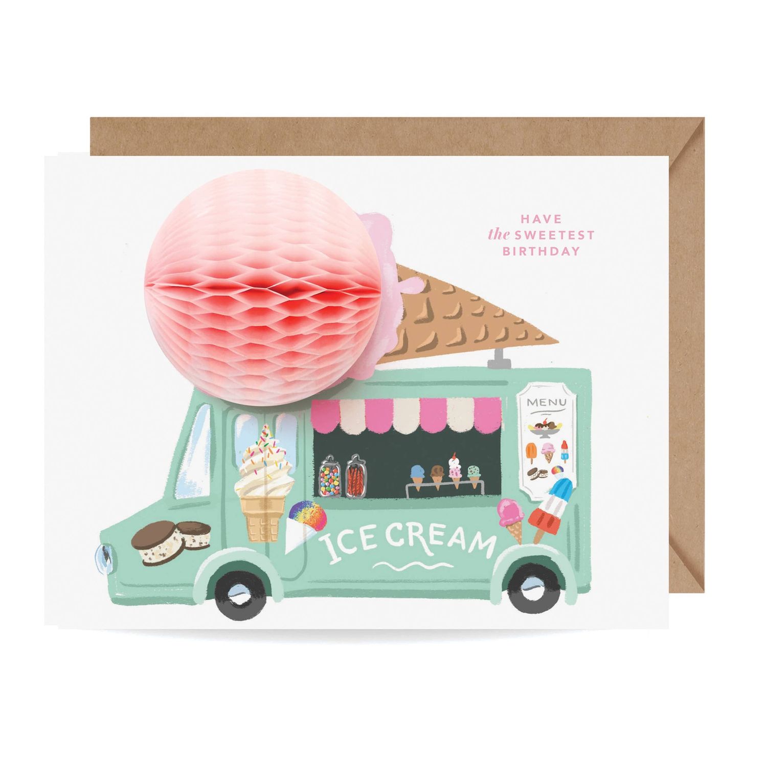 Pop-up Card - Ice Cream Truck Birthday