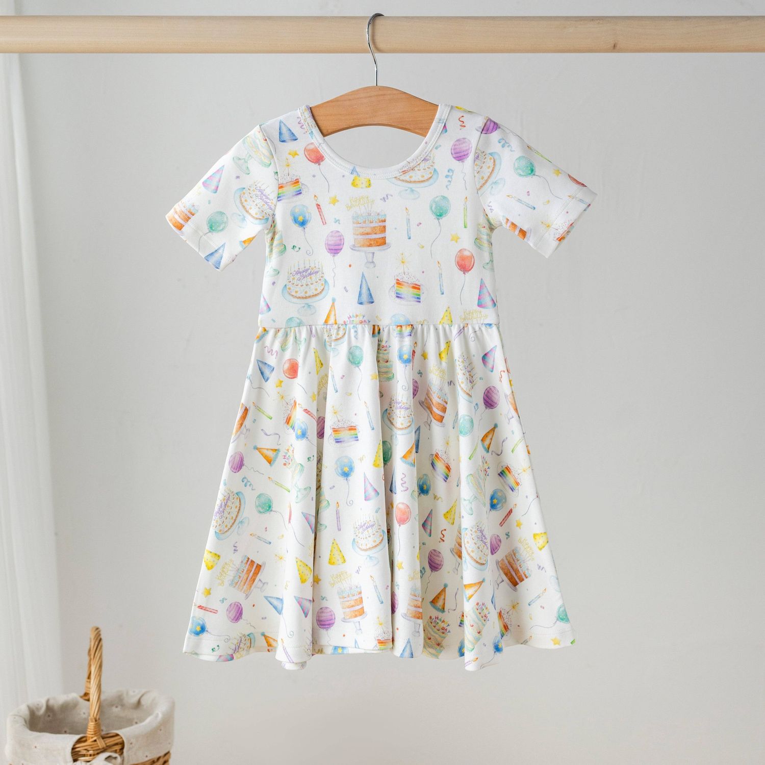Happy Birthday Organic Cotton Twirl Dress