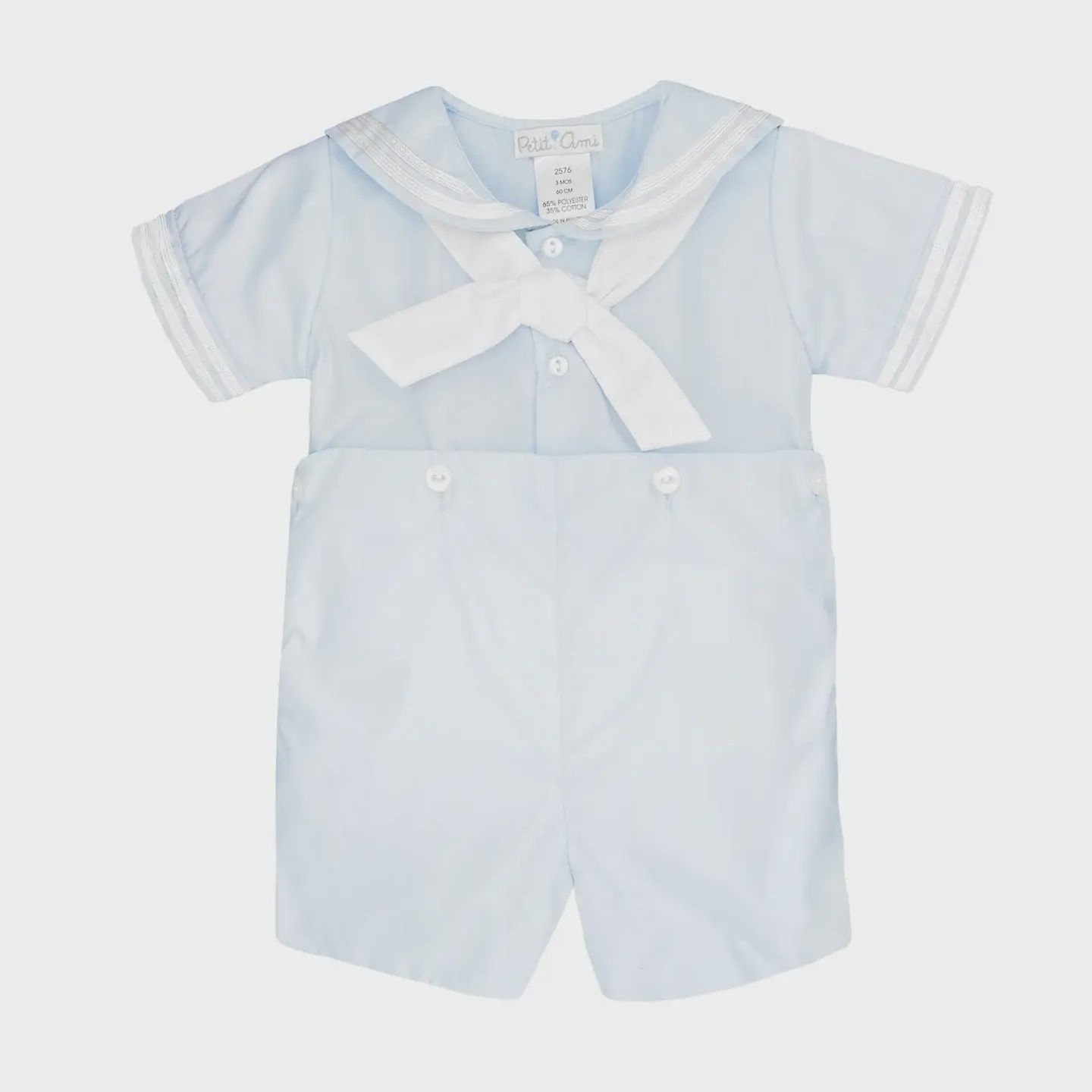 Nautical Sailor Bobby Suit, Color: Blue, Size: 9 Month