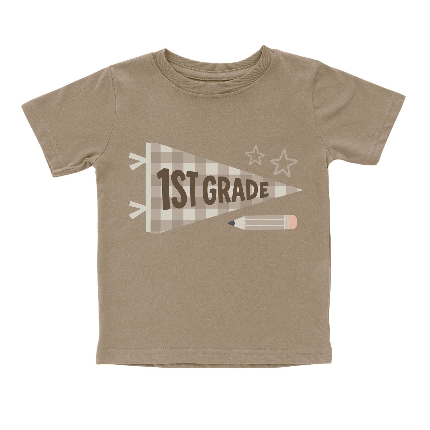 First Grade Pennant Short Sleeve T-Shirt - Boys Clothing, Size: 5/6