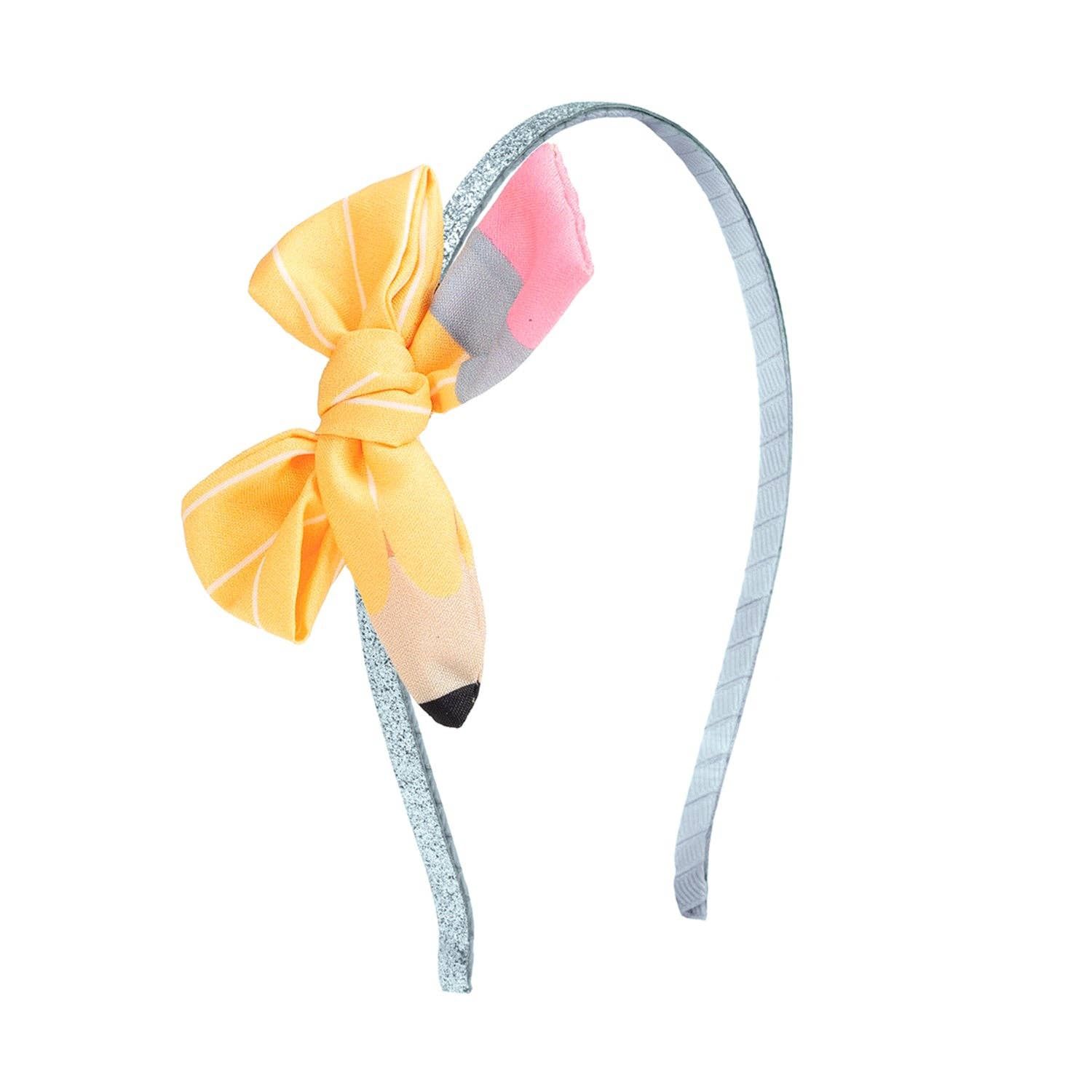 School Days Pencil Bow Headband - Back To School - Kids Hair