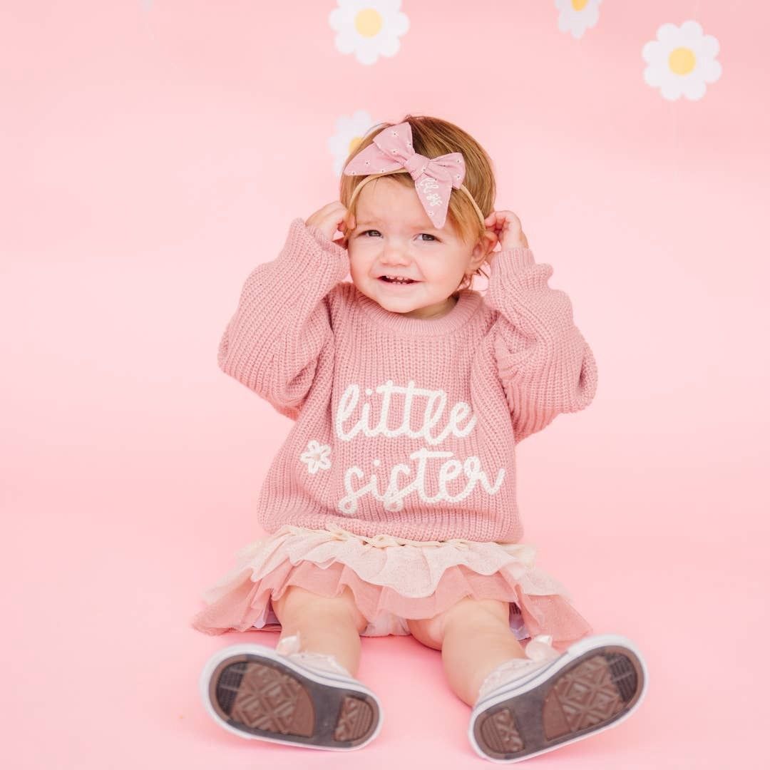 Lil Sis Bow Baby Headband - Family Fun - Hair Bows