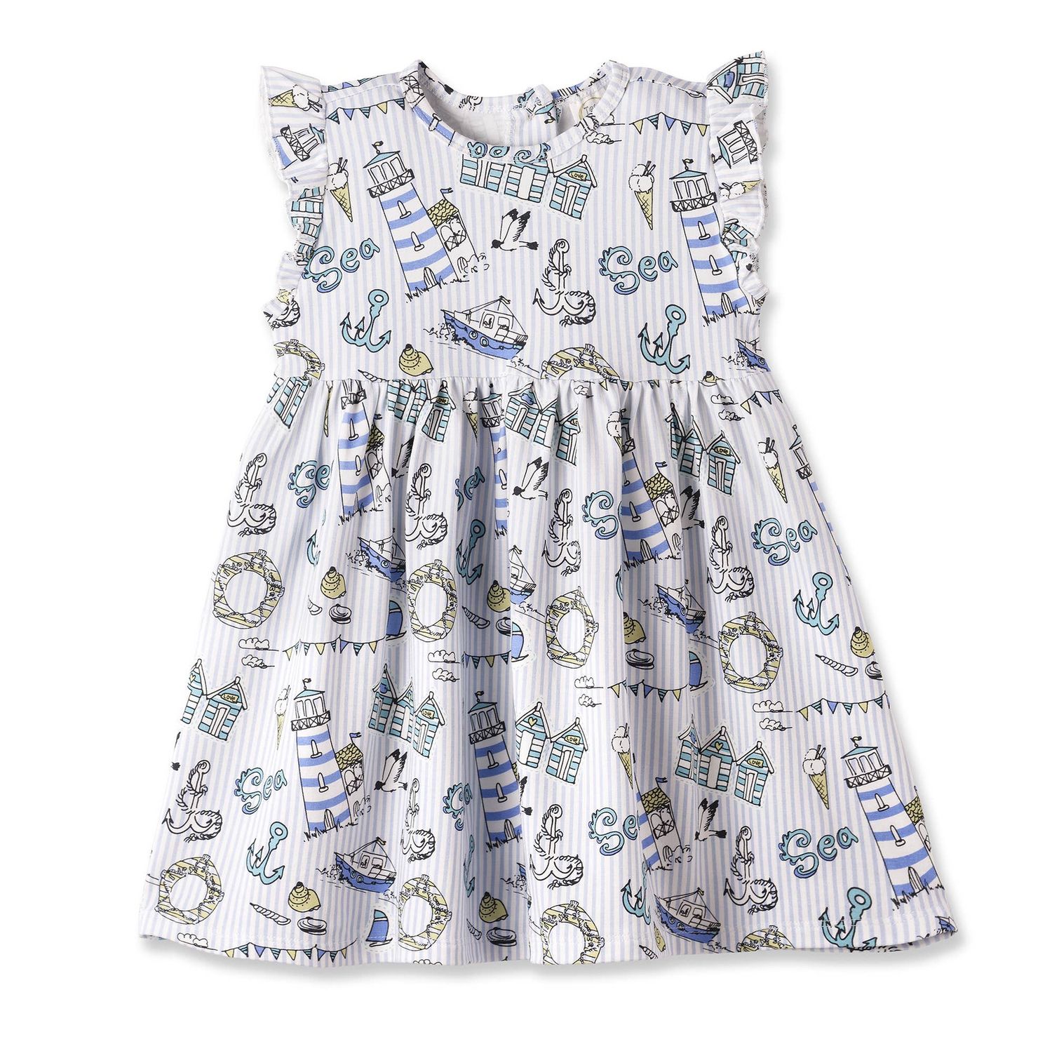 Seashore Dress – Soft Bamboo Summer Dress 18M - 6Y