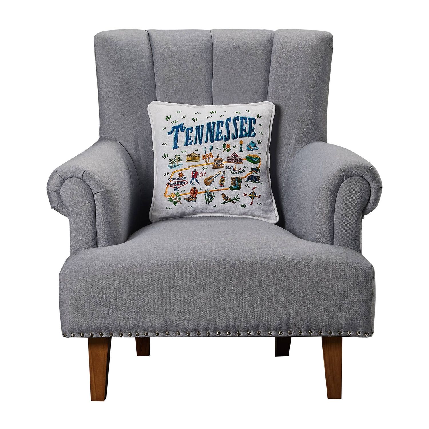 Tennessee Embroidered Pillow