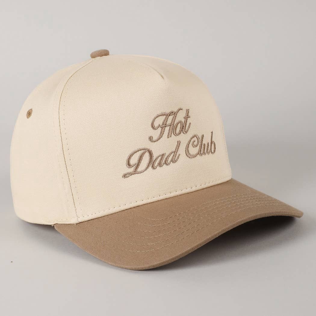 Hot Dad Club Lettering Embroidery Trucker Hat