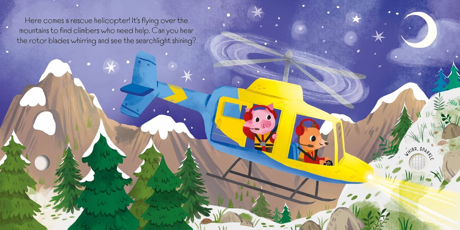 Lights and Sounds Emergency Vehicles sound book: Usborne
