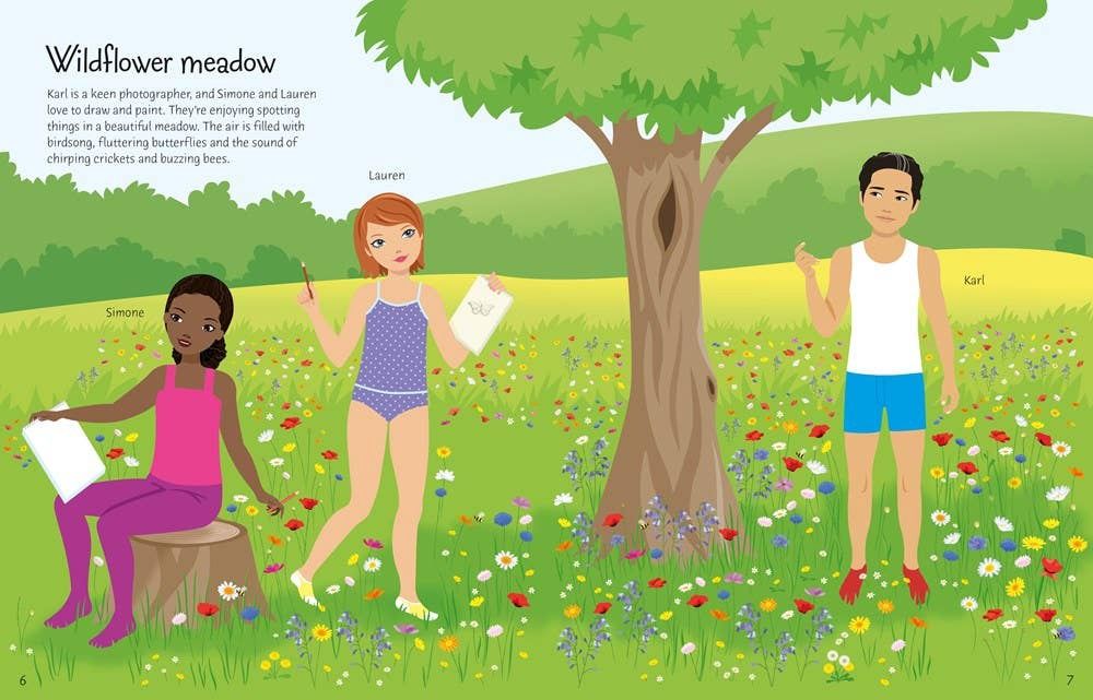 Sticker Dolly Dressing Outdoors: Usborne
