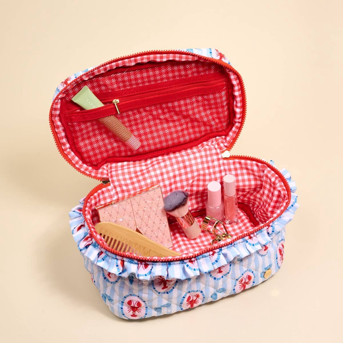 Glam &amp; Go Quilted Cosmetic Bag–Harbor House