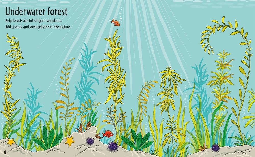 First Sticker Book Under The Sea : Usborne