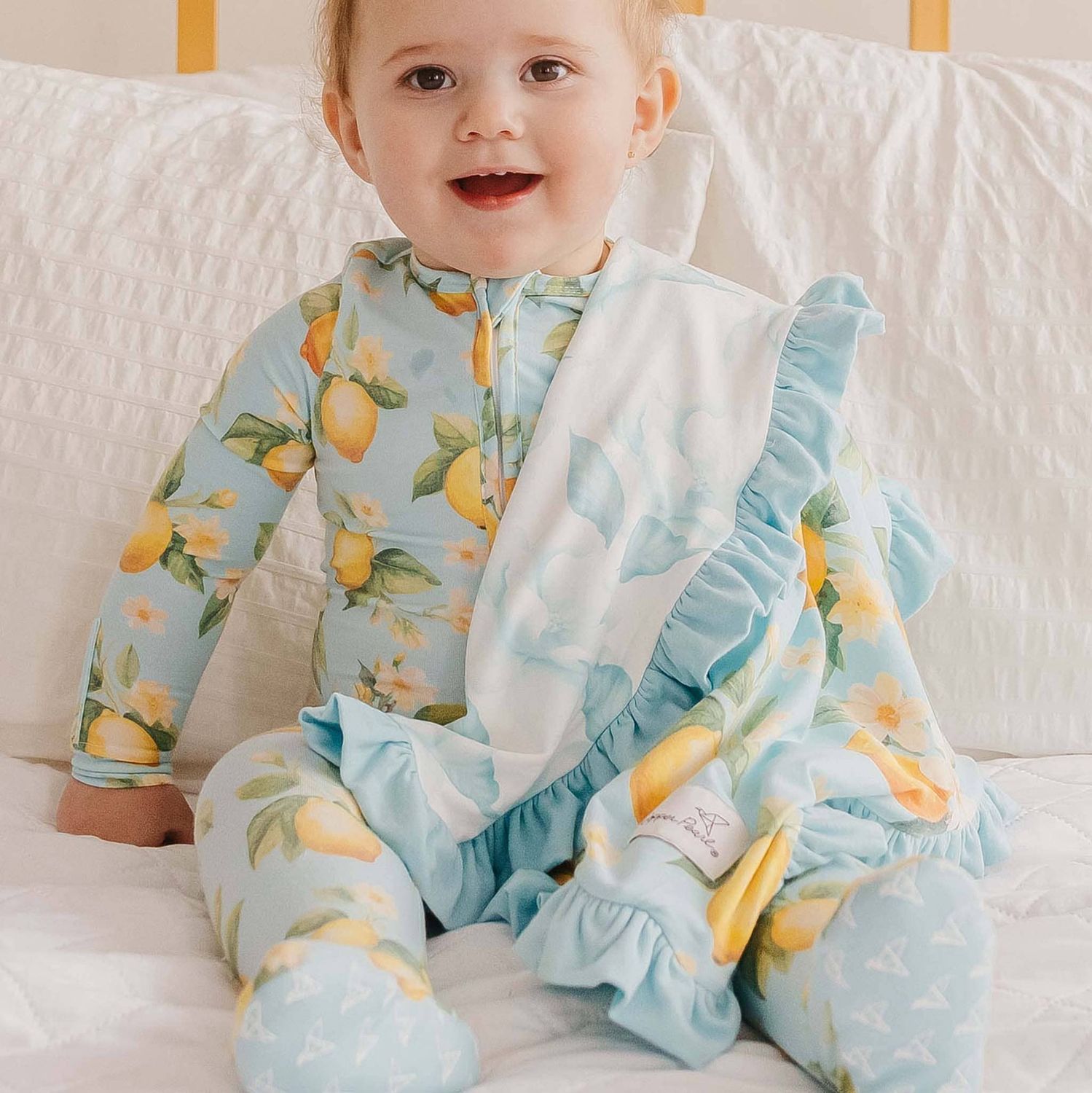 Ruffled Security Blanket Set - Melody
