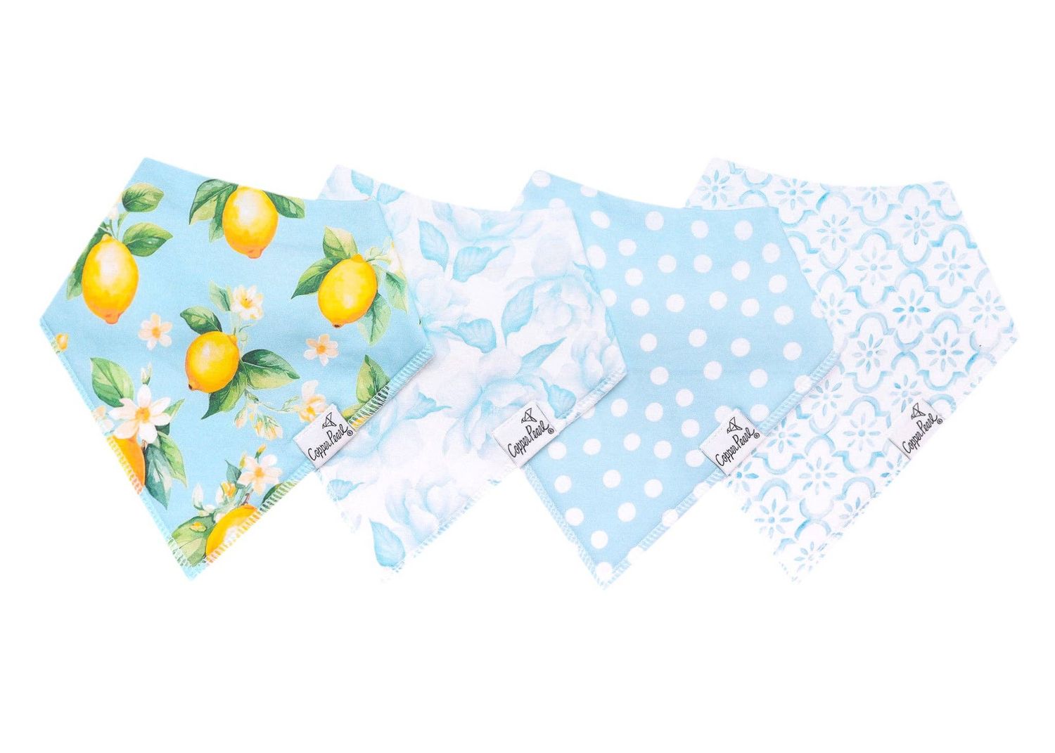 4 Pack Baby Bandana Bibs - Melody