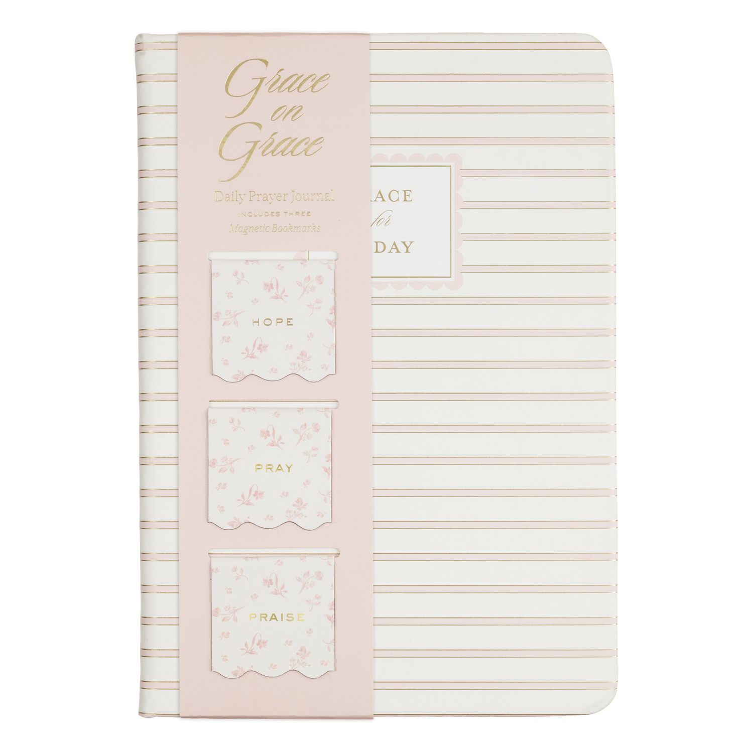 Faith Floral Pink Journal Set with Bookmarks 6 x 8