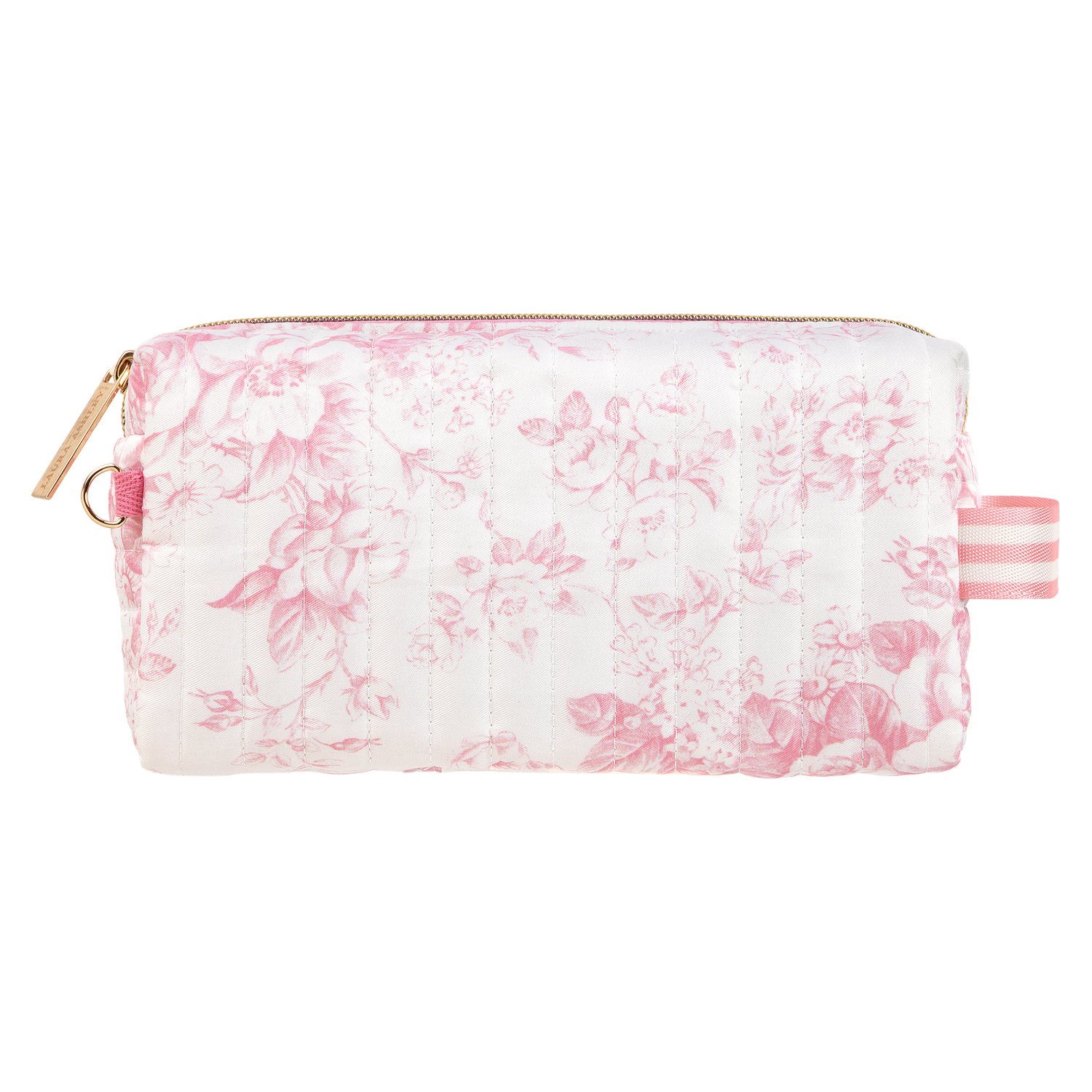 Laura Ashley - Pink Toile Garden Blooms Pouch 8x5