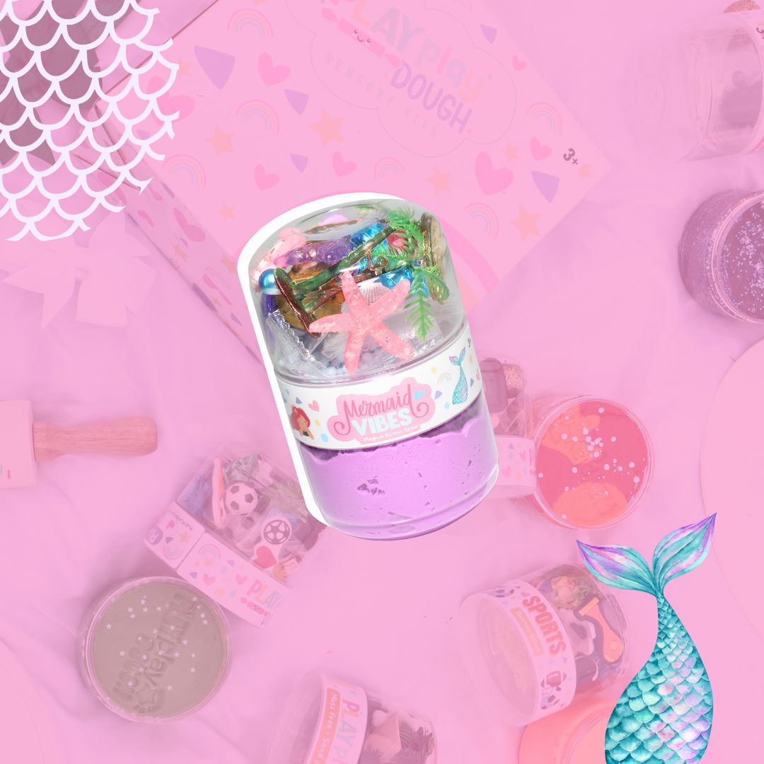 DYI Mermaid Butter Slime