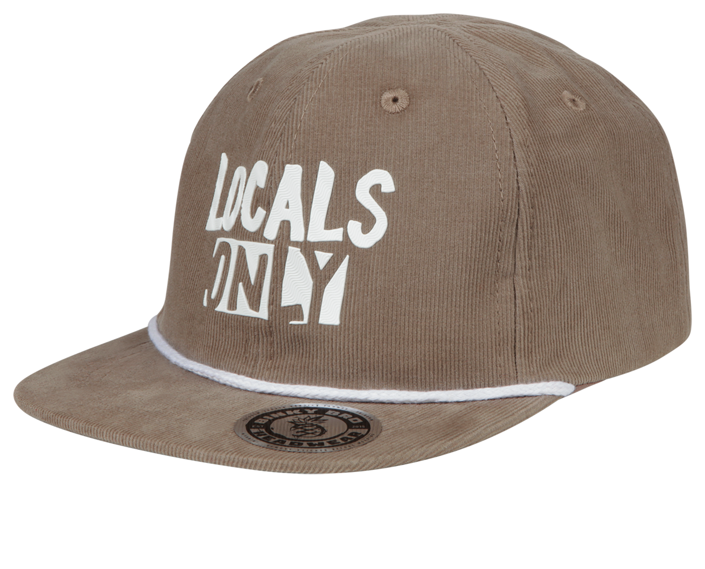 Kids Hat Locals Only, Color: Beige, Size: Infant (4 months - 12 months), Style: Non-Structured