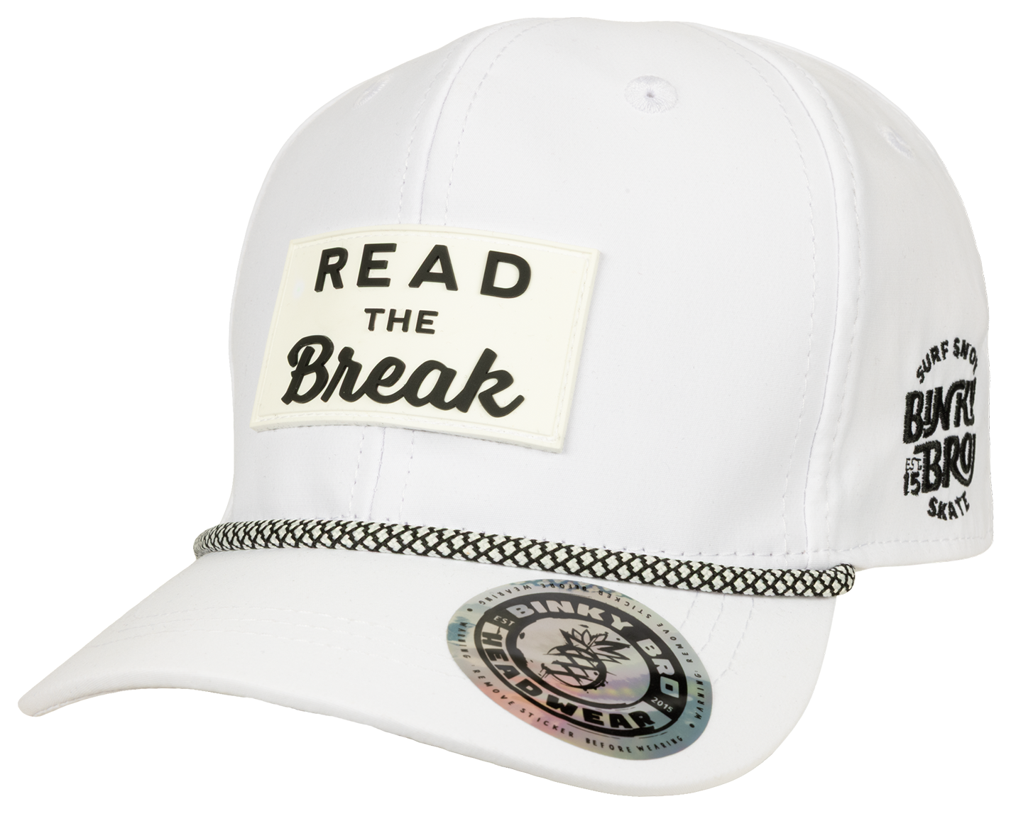 Kids Hat Read the Break- White