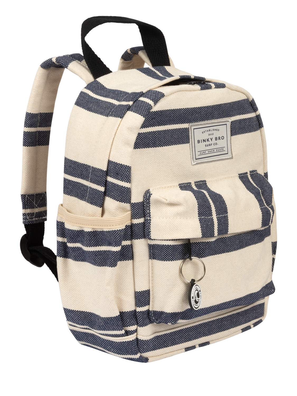 Kids Backpack (Navy Striped Canvas)