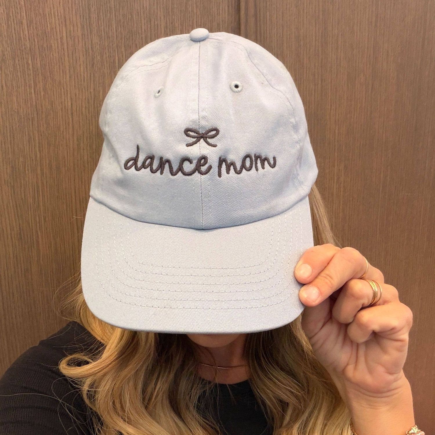 Dance Mom Bow Embroidered Baseball Cap