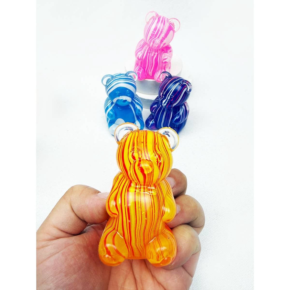 Marbled Gummy Bear Squishy Toy